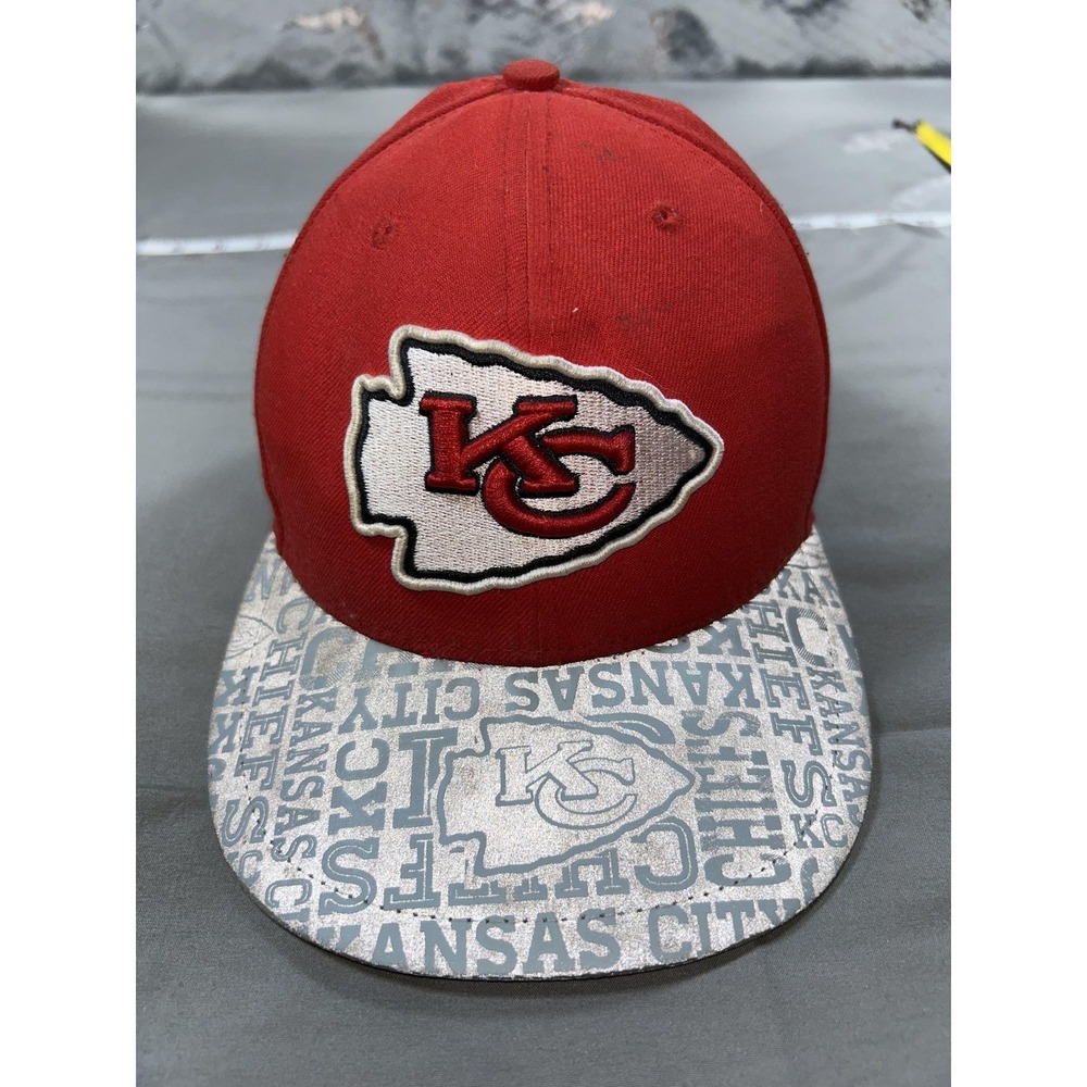 Kansas City Chiefs Hat Cap Fitted Mens 7 1/4 Red NFL Football 59FIFTY New Era